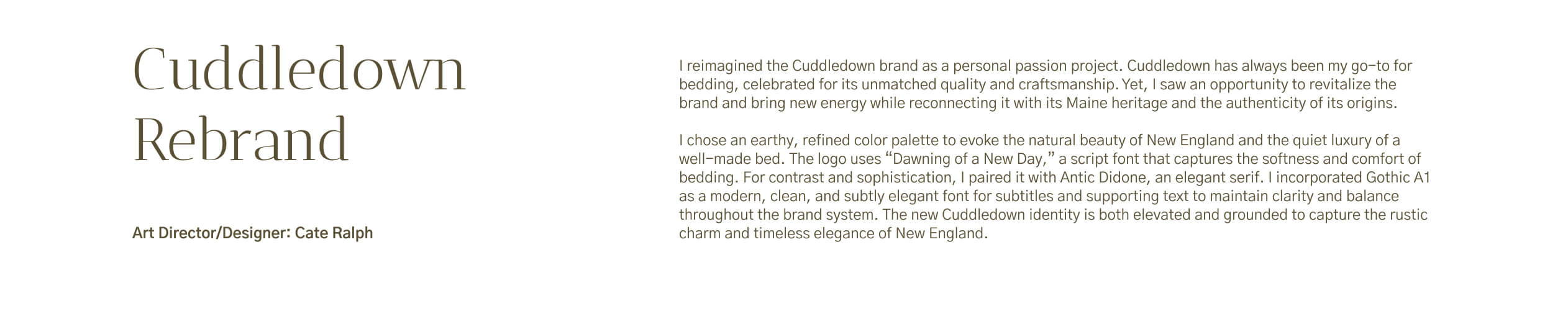 Cuddledown Intro